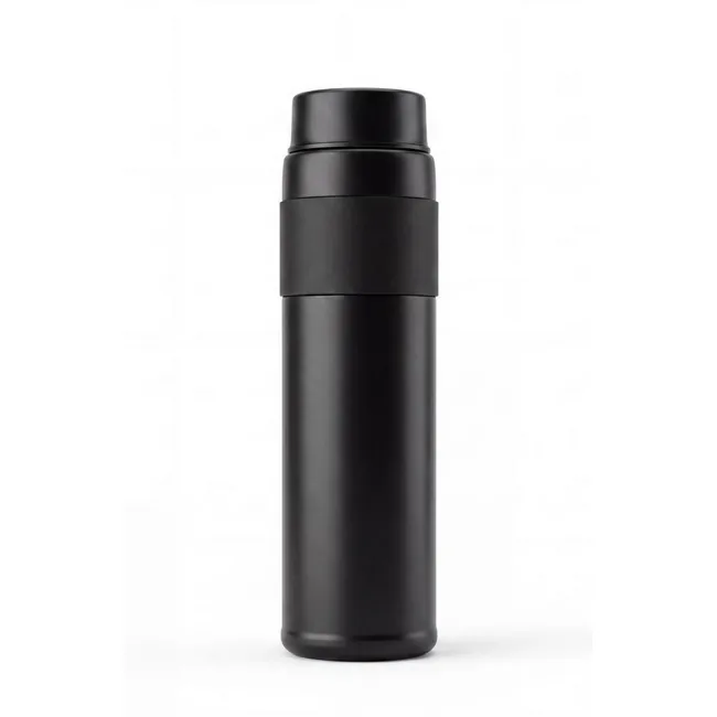 Bouteille thermos isotherme 500 ml à poignée simili cuir