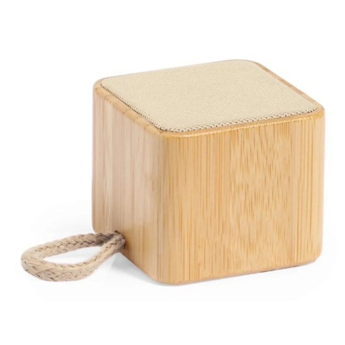 Haut-Parleur Cube en Bois Personnalisé – Enceinte Éco Bluetooth Maroc