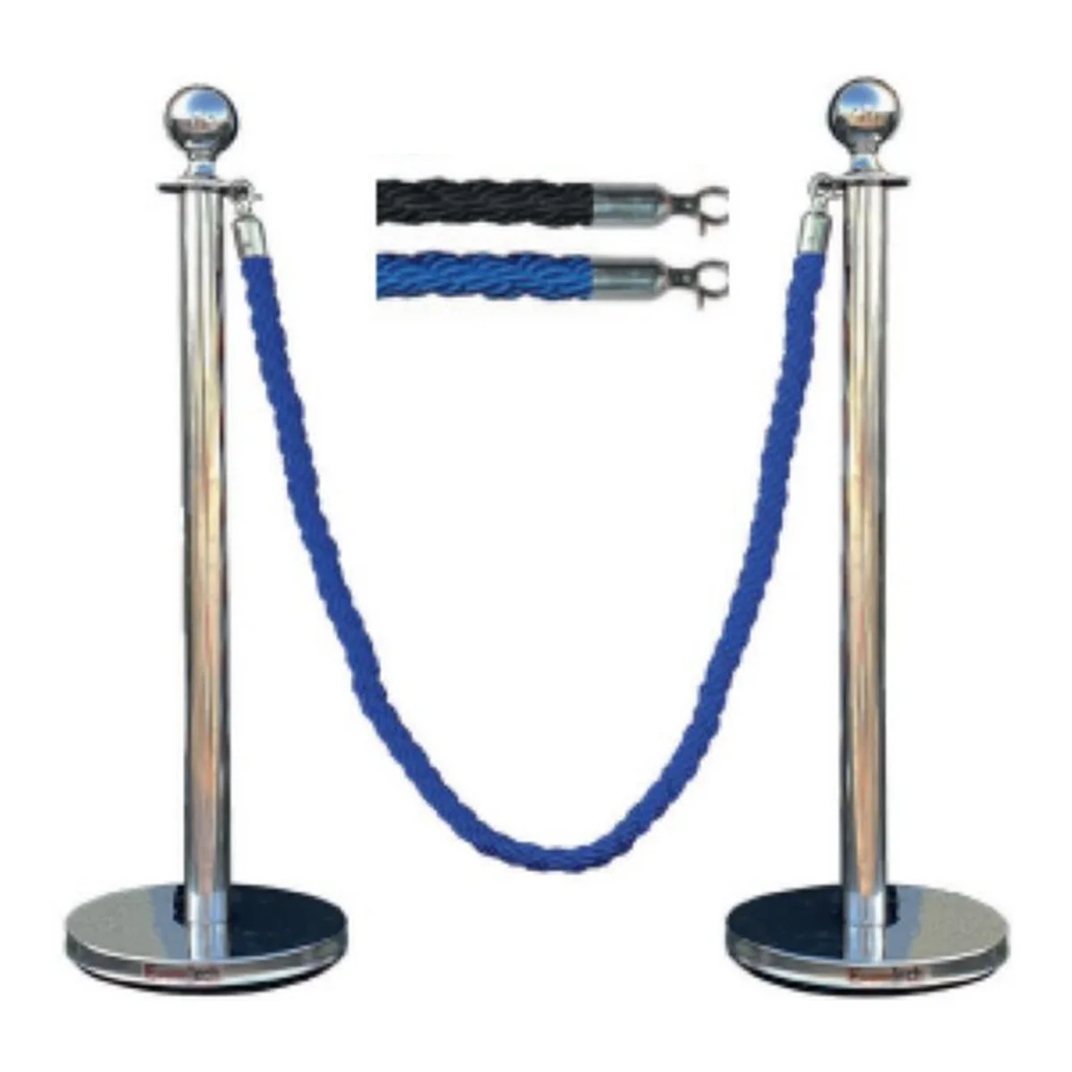 Ruban cordon potelet royal crochet argenté