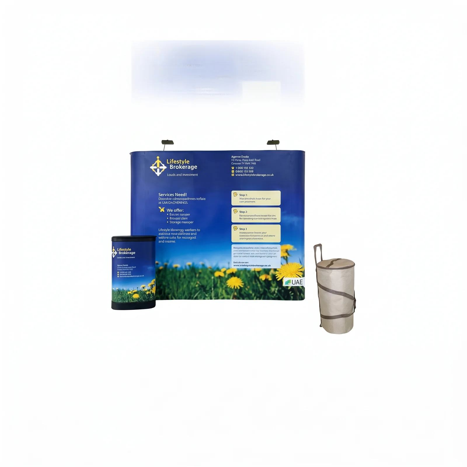 Stand parapluie droit STRAIGHT 3x3m