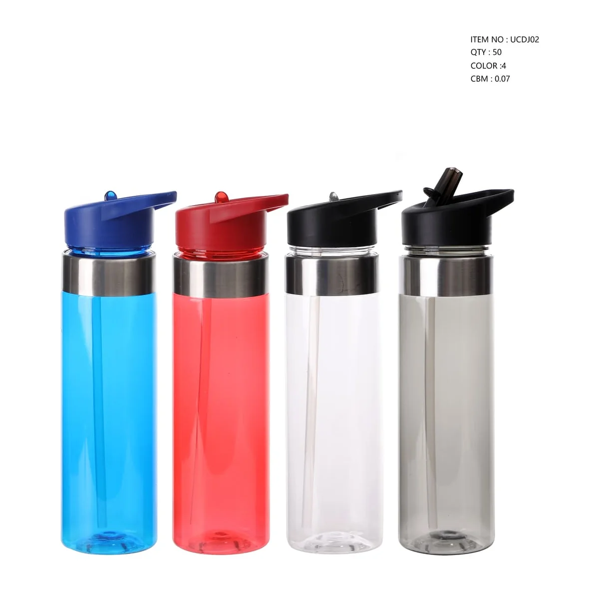 Gourde Plastique 500ml avec Partie Chromée Personnalisée – Goodies Sport Maroc