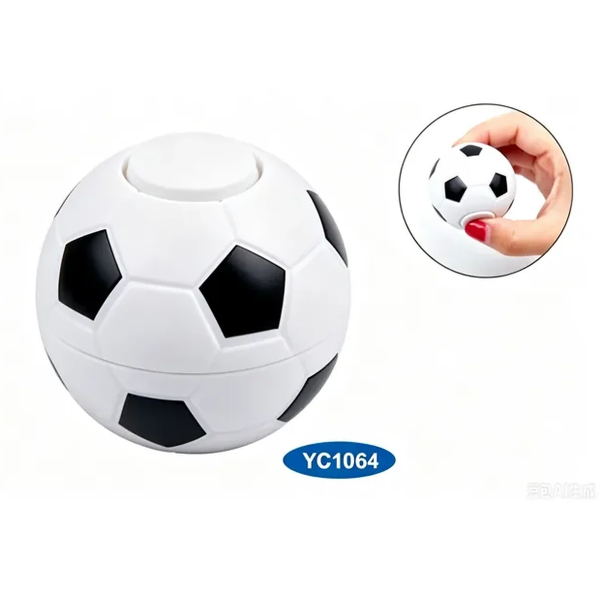 Spinner anti-stress ballon de foot en plastique personnalisable