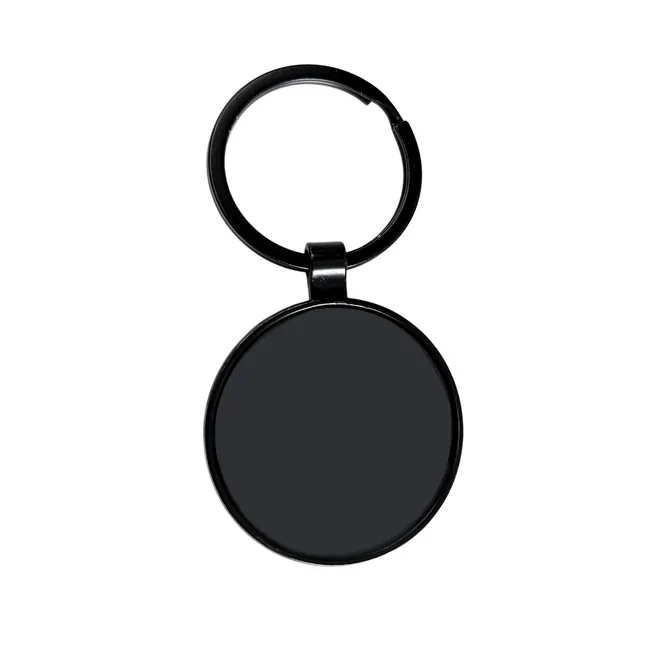 Porte-clés métal rond finition mate personnalisable