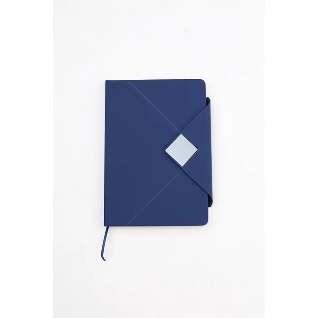 Bloc note A5 personnalisable avec fermeture plaque losange aimanté