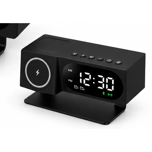 Haut-parleur et montre de bureau wireless personnalisable B2B