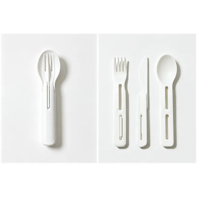 Set de couverts 3 pièces en plastique recyclé personnalisable